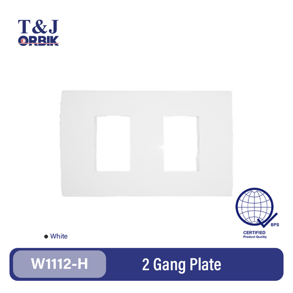 T&J ORBIK 2 Gang Plate