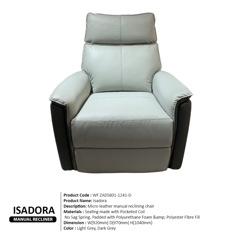 ISADORA MANUAL RECLINER CHAIR